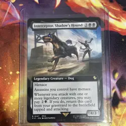Interceptor, Shadow's Hound Extended Art - FIC 0147 NM - MTG Magic - Image 1