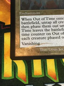 C5196 MAGIC GATHERING MTG MODERN HORIZONS 2 OUT OF TIME #383 NM RARE FOIL - Image 4