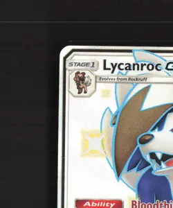Lycanroc GX SV66/SV94 Hidden Fates Full Art Shiny Holo Rare Pokemon Card NM - Image 3