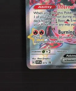 Charizard ex SVP 074 Scarlet & Violet Full Art Black Star Promo Pokemon Card NM - Image 5