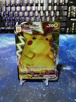 2020 Pokemon SWSH Vivid Voltage #044/185 Pikachu VMAX Holo Rare Mint - Image 1