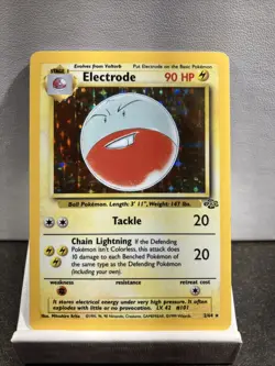 Pokemon TCG Electrode Jungle 2/64 Holo Unlimited Holo Rare - Image 1