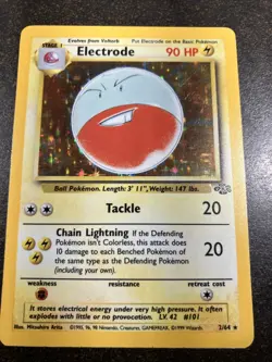 Pokemon TCG Electrode Jungle 2/64 Holo Unlimited Holo Rare - Image 2