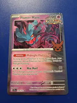 Pokemon Trick or Trade - Flutter Mane 078/162 Cosmos Holo Rare - Image 1
