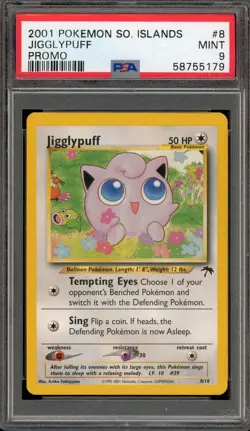 Pokemon Jigglypuff Southern Islands Promo #8 PSA 9 Mint - Image 1