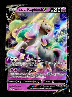 Galarian Rapidash NM SWSH Black Star Promos SWSH111 Holo Promo Pokemon TCG - Image 1