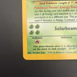 Pokemon TCG Venusaur Base Set 15/102 Holo 1999-2000 Wizards Base Set - Image 5