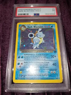 2000 Dark Blastoise Holo Foil #3 Pokemon Team Rocket PR WOTC PSA 1 - Image 1
