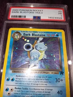 2000 Dark Blastoise Holo Foil #3 Pokemon Team Rocket PR WOTC PSA 1 - Image 2