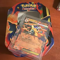 Mega Charizard Y ex 030 Black Star Promo Mega Evolution Tin Promo Pokemon TCG NM - Image 1