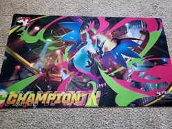Mega Charizard X CHAMPION PLAYMAT Play Pokemon League Cup Pokemon TCG - Image 1