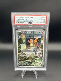 2023 POKEMON SVP EN-CHARMANDER OBSIDIAN FLAMES ETB PSA 10 - Image 1