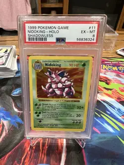 pokemon 1999 nidoking holo Shadowless Psa 6. - Image 1