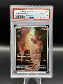 PSA 10 Charmander IR 168/165 Pokemon 151 Scarlet & Violet 2023 ENGLISH GEM MINT - Image 1