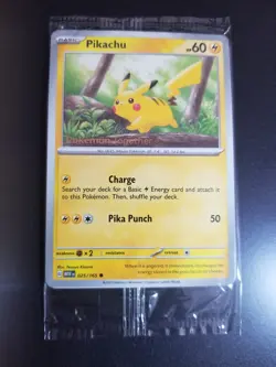 Pikachu 025/165 Pokemon Together Stamped Promo SEALED - Image 2
