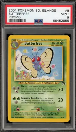 Pokemon Butterfree Southern Islands Promo #9 PSA 9 Mint - Image 1