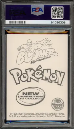 Pokemon Gengar Dunkin Boomer Sticker #94 PSA 9 Mint - Image 2