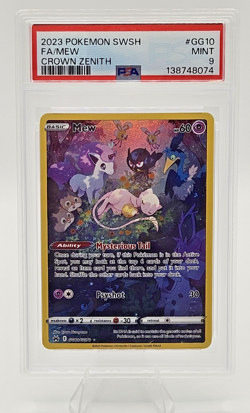 2023 POKEMON SWSH FA/MEW CROWN ZENITH GG10 PSA 9 MINT - Image 1