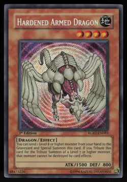 Hardened Armed Dragon RGBT-EN083 Secret Rare 1st Edition Yu-Gi-Oh - Image 1