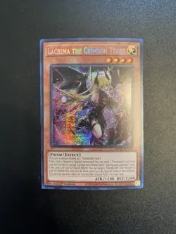 Yu-gi-oh! Lacrima The Crimson Tears MP25-EN100 Prismatic Secret 1st Edition NM - Image 1