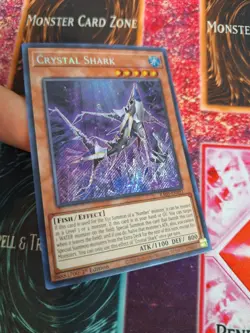 Yugioh Crystal Shark RA03-EN021 Secret Rare 1st Edition Near Mint - Image 2