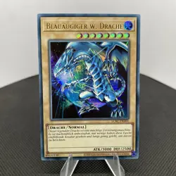 Yugioh Blauaugiger W. Drache LCKC-DE001 Ultra Rare Near Mint V4 - Image 1