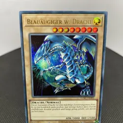 Yugioh Blauaugiger W. Drache LCKC-DE001 Ultra Rare Near Mint V4 - Image 2