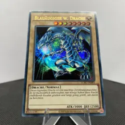 Yugioh Blauaugiger W. Drache LCKC-DE001 Ultra Rare Near Mint V4 - Image 3