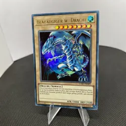 Yugioh Blauaugiger W. Drache LCKC-DE001 Ultra Rare Near Mint V4 - Image 5