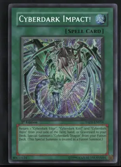 Cyberdark Impact! TAEV-EN054 Secret Rare 1st Edition Yu-Gi-Oh - Image 1