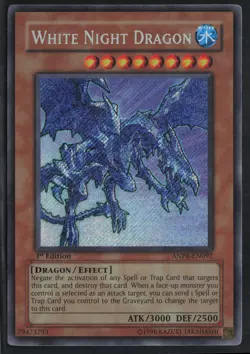 White Night Dragon ANPR-EN092 Secret Rare 1st Edition Yu-Gi-Oh - Image 1