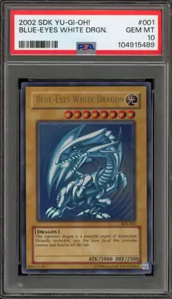 Yu-Gi-Oh! Blue-Eyes White Dragon Starter Deck Kaiba Unlimited SDK-001 PSA 10 - Image 1