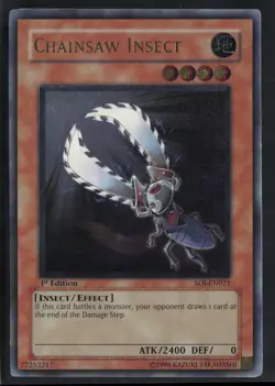 Chainsaw Insect (UTR) SOI-EN021 Ultimate Rare 1st Edition Yu-Gi-Oh - Image 1