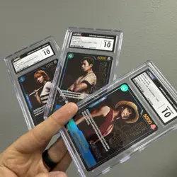 ⭐2024 ONE PIECE MONKEY D. LUFFY, ZORO, NAMI LIVE ACTION PROMO CARDS CGC 10 ⭐ - Image 1