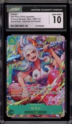 One Piece CCG Yamato PRB01 Japanese Secret Rare Alt Art Parallel OP01-121 CGC 10 - Image 1