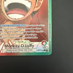 Monkey D Luffy OP13-001 L Leader Alt Art Carrying On His Will OPCG - Image 4