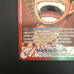 Monkey D Luffy OP13-001 L Leader Alt Art Carrying On His Will OPCG - Image 5