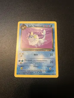 Dark Vaporeon 45/82 Team Rocket Pokemon Card NM Condition - Image 1