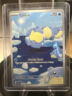 Pokemon Spheal 199/191 SV8 Surging Sparks Holo Illustration Rare English Card - Image 1