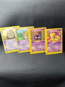 🚨🚨Pokemon E Reader Lot Expedition Abra Non Holo Vintage Wotc 4 Card Lot 👀👀 - Image 1