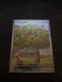 Pokemon Twilight Masquerade Applin Holo Illustration Card 185/167 Sv06 - Image 1