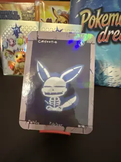 Pokederp Halloween - Cayootie (Eevee) X-ray - Holo - Pokemon Parody/Derpy card - Image 1