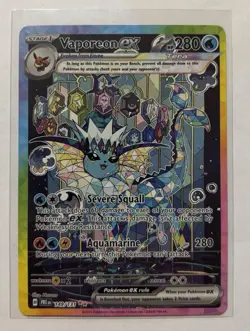 Pokemon Prismatic Evolutions Vaporeon EX, Special Illustration Card 149/131 - Image 1