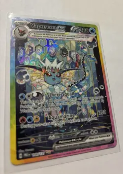 Pokemon Prismatic Evolutions Vaporeon EX, Special Illustration Card 149/131 - Image 2