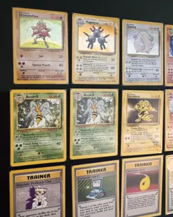 Pokemon Card Collection Binder Vintage Lot of 293 Base Set Cards. 6 holo etc - Image 4