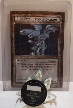 Yugioh Dungeon Dice Monsters DDM Blue-Eyes Ultimate Dragon Figure & Card English - Image 3