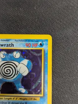 Pokemon TCG Poliwrath Base Set Holo Rare Card 13/102 - MP - Image 5