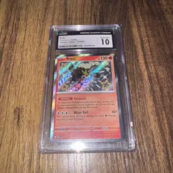 CGC Gem Mint 10 Scarlet & Violet Paldean Fates Entei 112/091 Pokemon card - Image 1