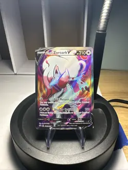 Pokemon Hisuian Zoroark V Full Art Ultra Rare SWSH297 Black Star Promo NM Card - Image 1