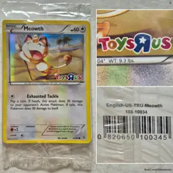 2016 MEOWTH 53/83 Pokemon TCG Toys R Us Promo Holo Generations Card. SEALED NIP - Image 1